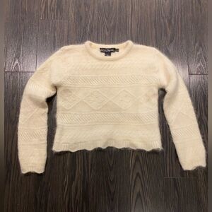 Women's Cream Sweater - Crew Neck